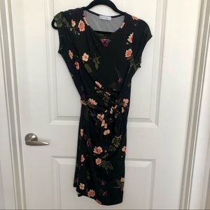 My Bump floral jersey side tie maternity dress